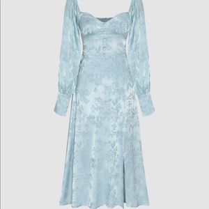 Womens Cider Floral Slit MIDI Dress